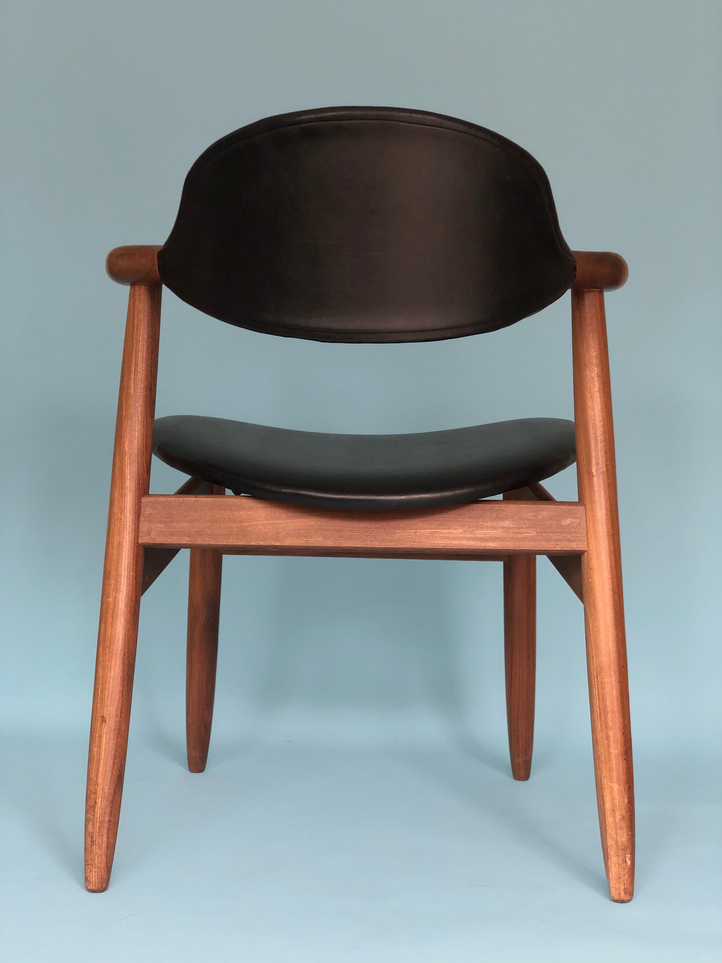 Mid Century Teak Cowhorn Chair Tijsseling 1960s