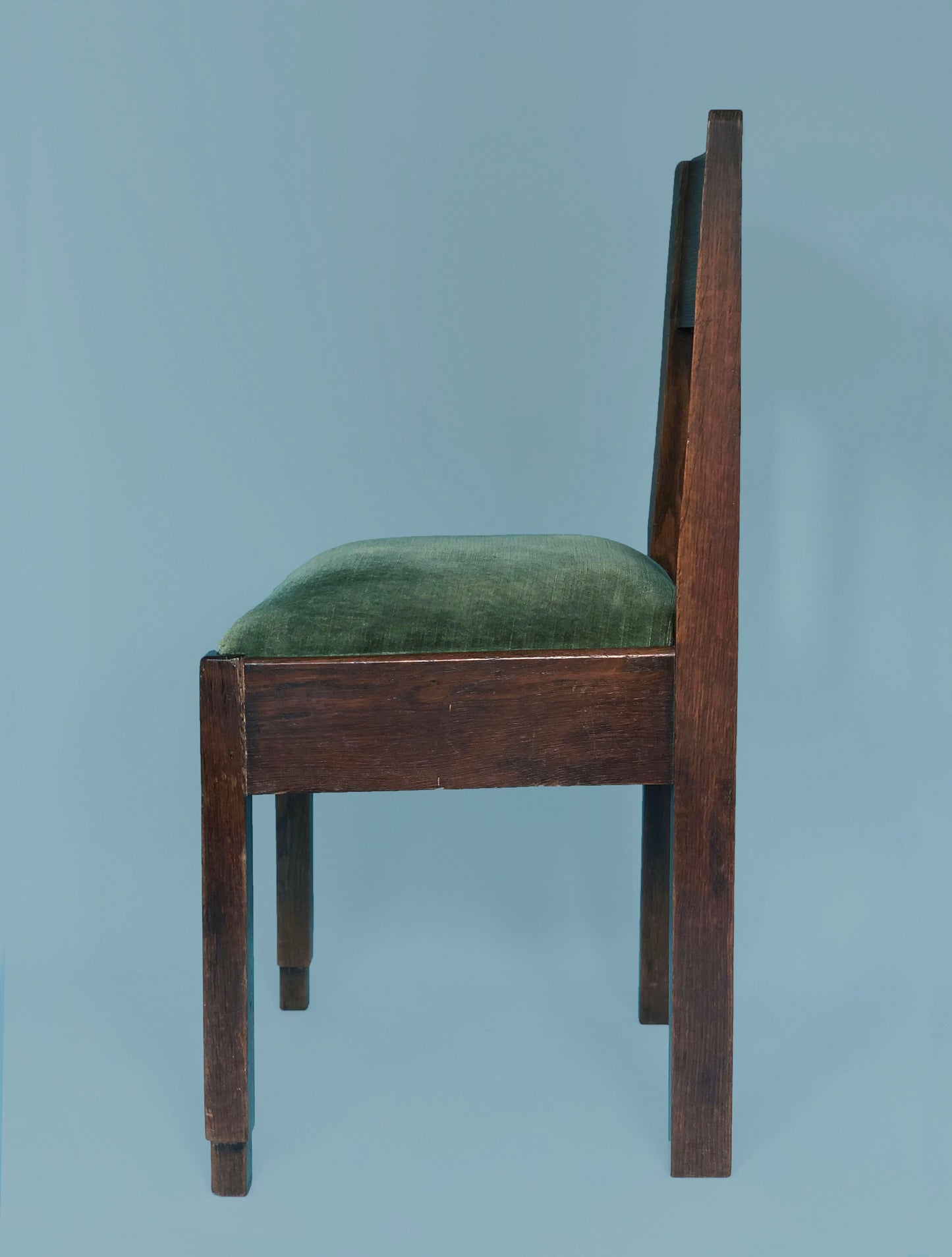 Oak Art Deco Amsterdam School Chairs 1920s. Set of 2