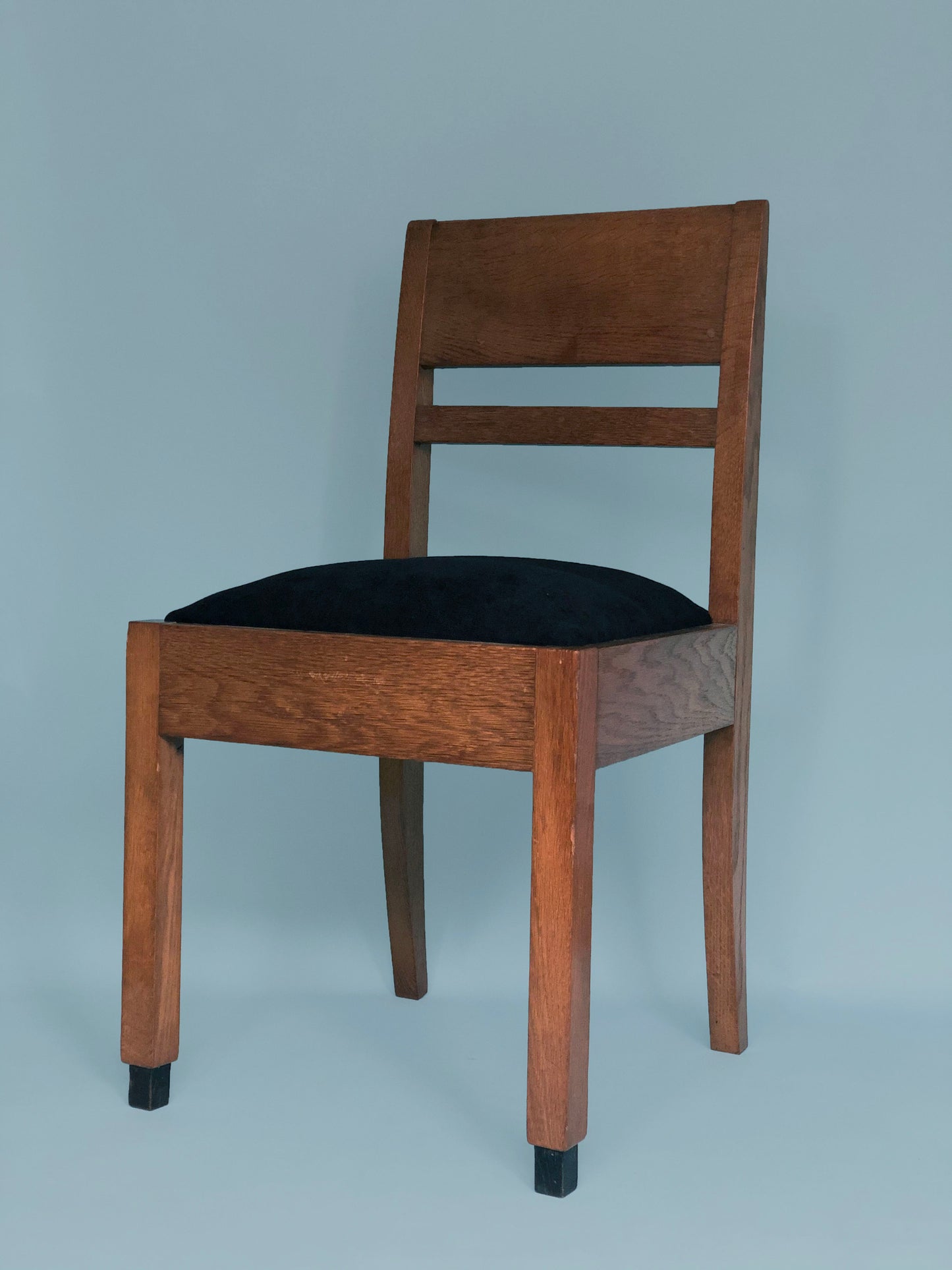 Oak Art Deco Haagse School Chairs 1920s. Set of 2