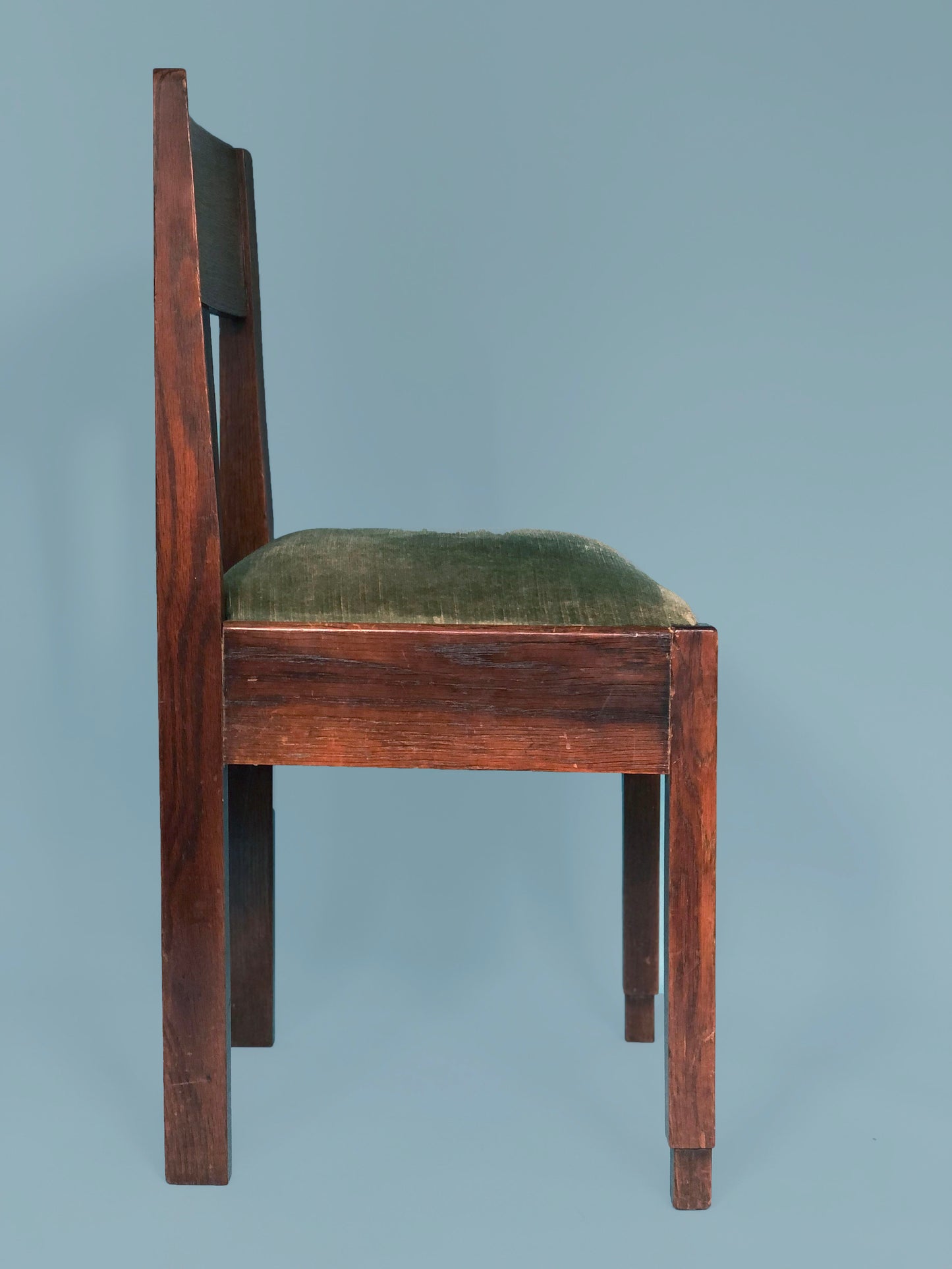 Oak Art Deco Amsterdam School Chairs 1920s. Set of 2