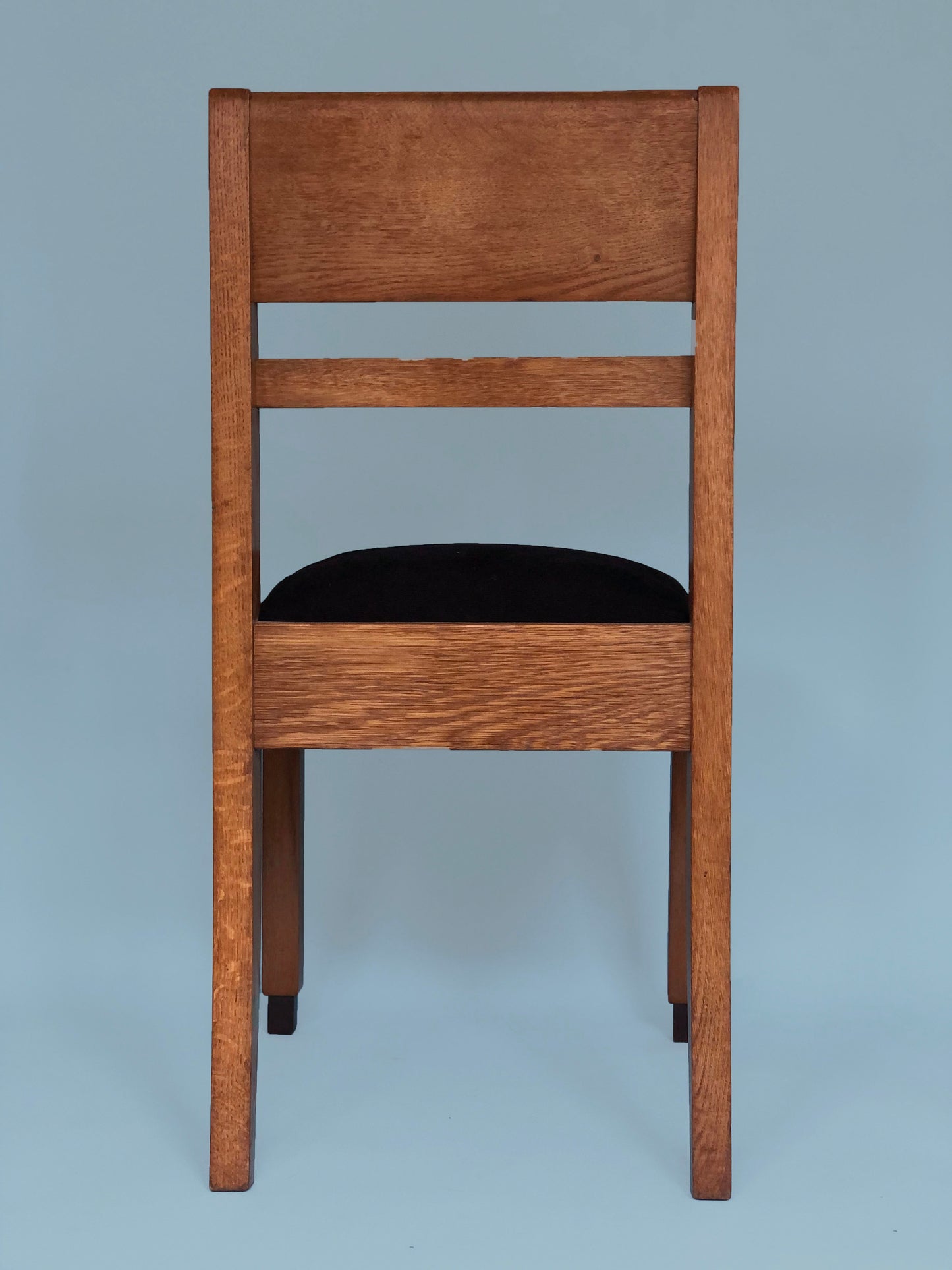 Oak Art Deco Haagse School Chairs 1920s. Set of 2
