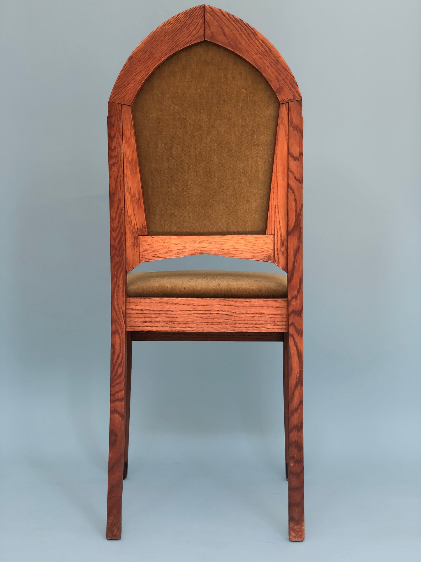 Oak Art Deco Amsterdam School Chairs 1920s. Set of 4