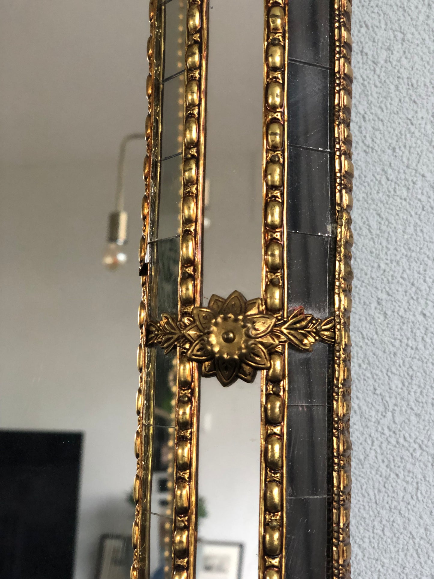Spanish Venetian Full Length Mirror Hollywood Regency 1990s