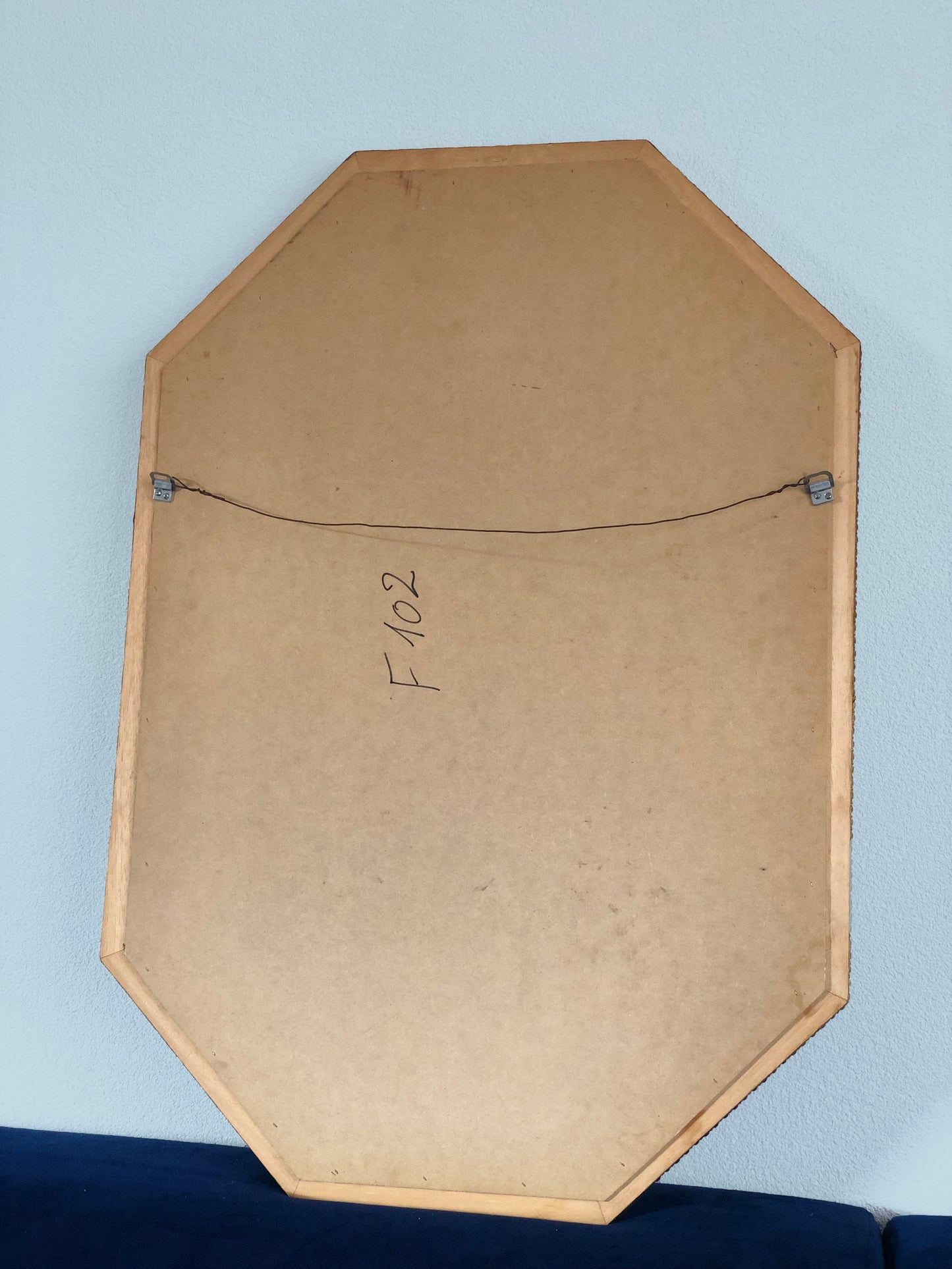 Venetian Octagonal Mirror Hollywood Regency 1980s