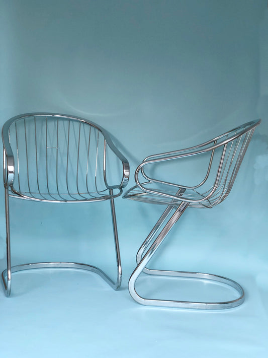 Vintage Design Chairs By Gastone Rinaldi For RIMA Set Of 2