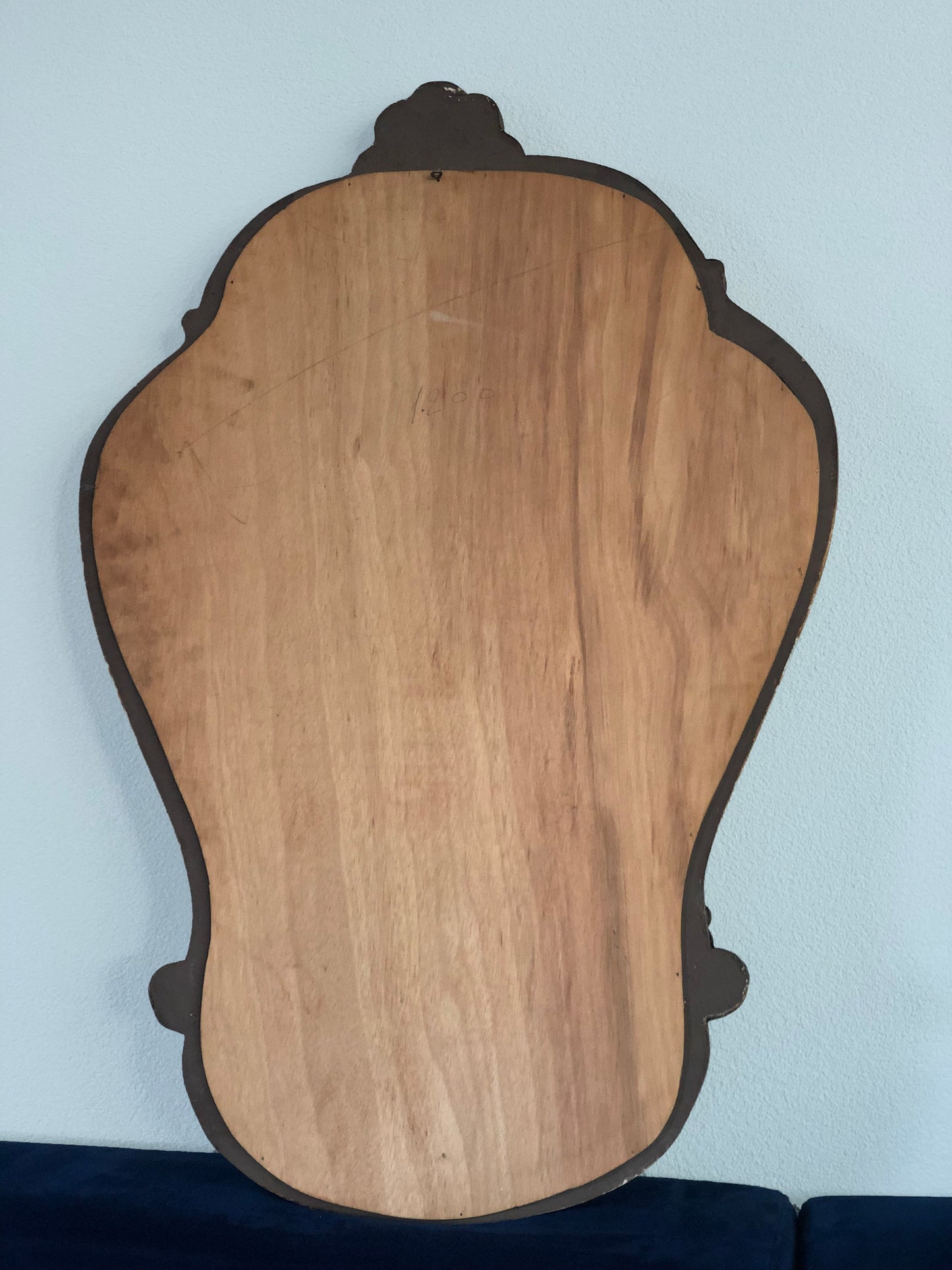 Vintage Giltwood Baroque Crest Mirror 170s