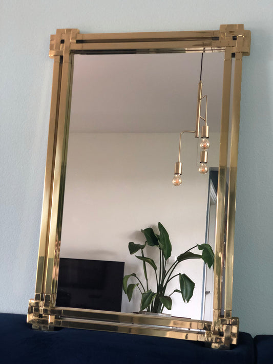 Vintage Mirror By Massimo Scolari For Valenti 1970s