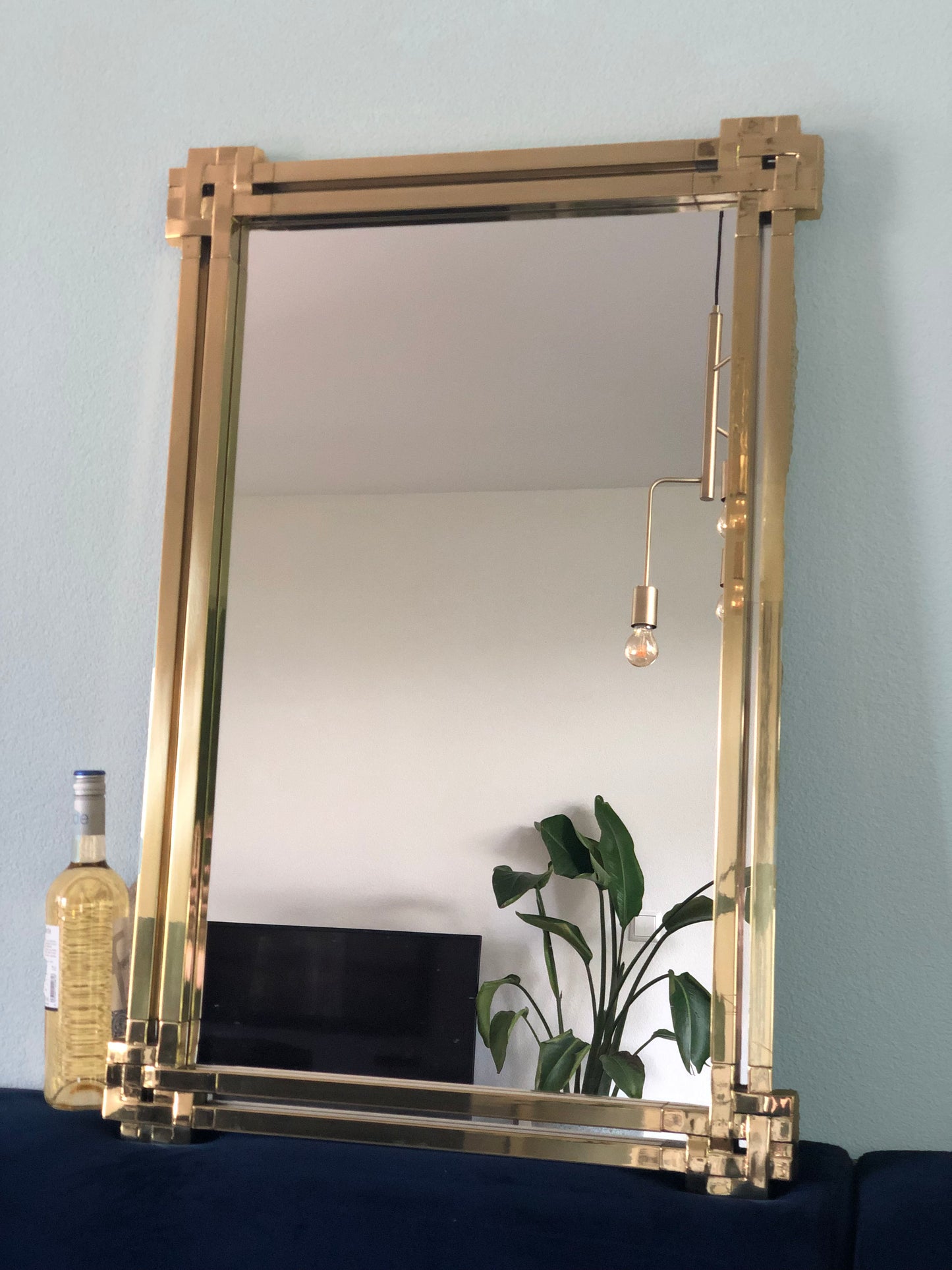 Vintage Mirror By Massimo Scolari For Valenti 1970s
