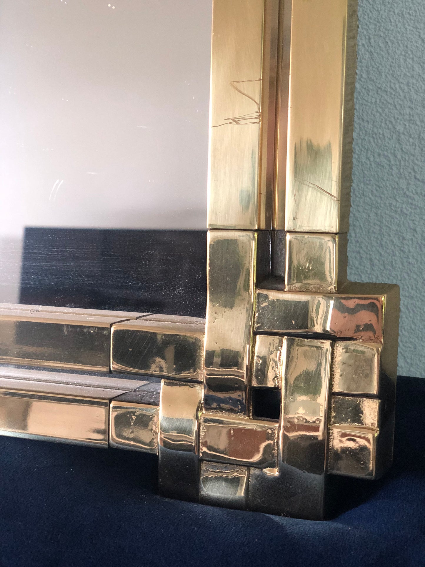 Vintage Mirror By Massimo Scolari For Valenti 1970s