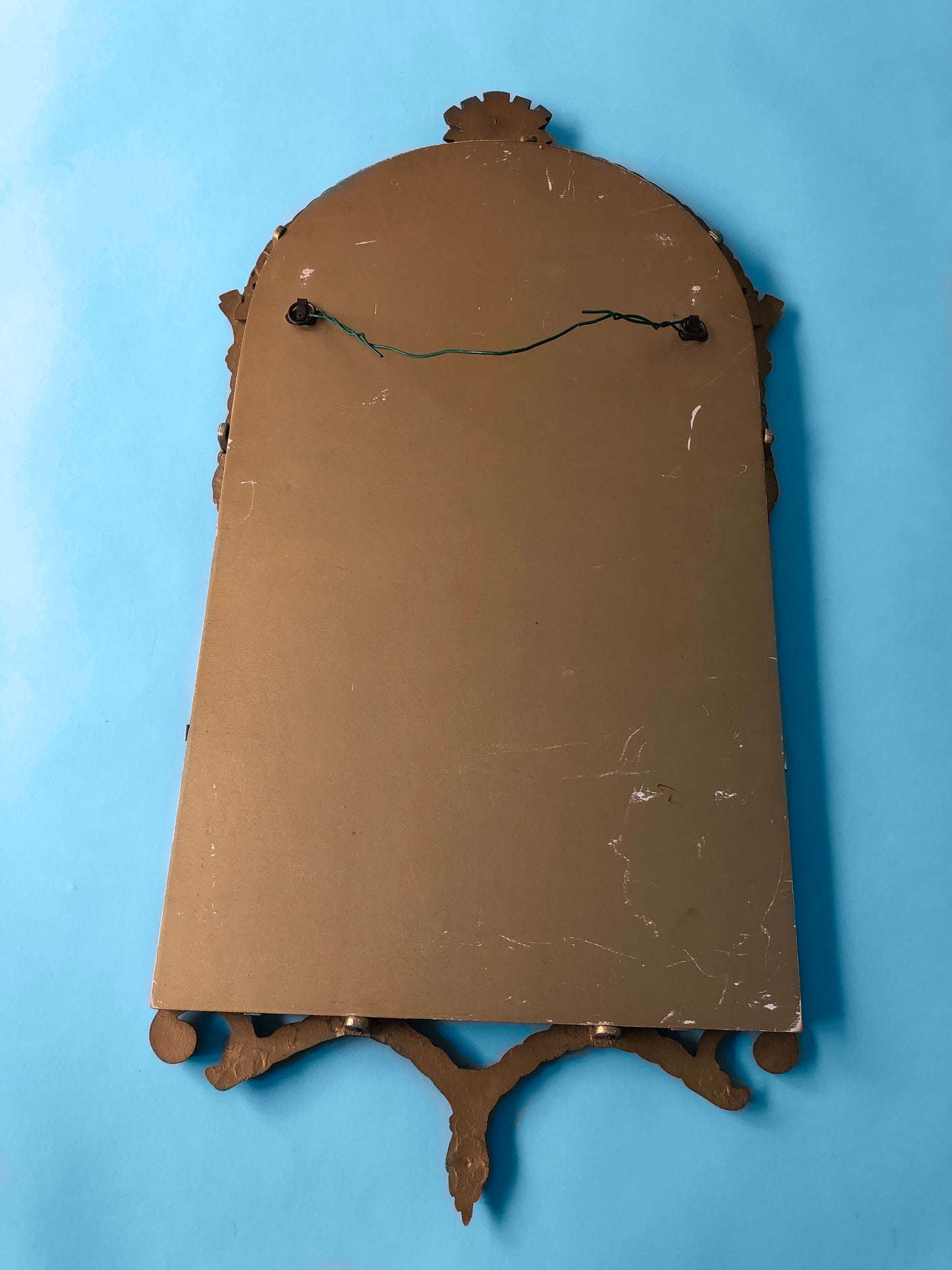 vintage midcentury brass messing mirror