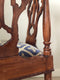 Georgian Mahogany Corner Chair on Wheels 19th Century