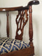 Georgian Mahogany Corner Chair on Wheels 19th Century