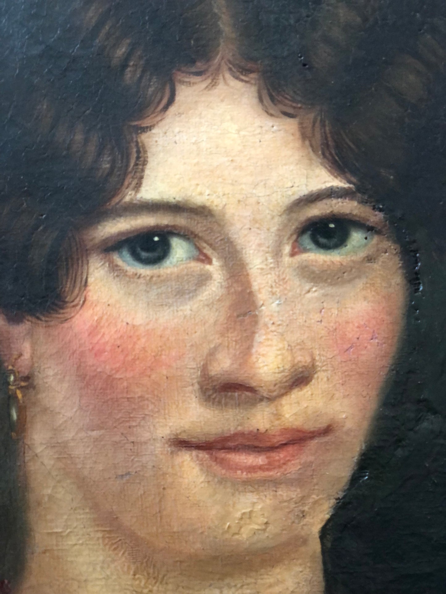 Reserved 19th Century Oil Painting Portrait of a Woman