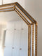 Vintage LaBarge Giltwood Mirror Hollywood Regency Faux Bamboo Italy 1970