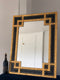 Mid Century Modern Giltwood Deknudt Mirror Meander Style 1970s