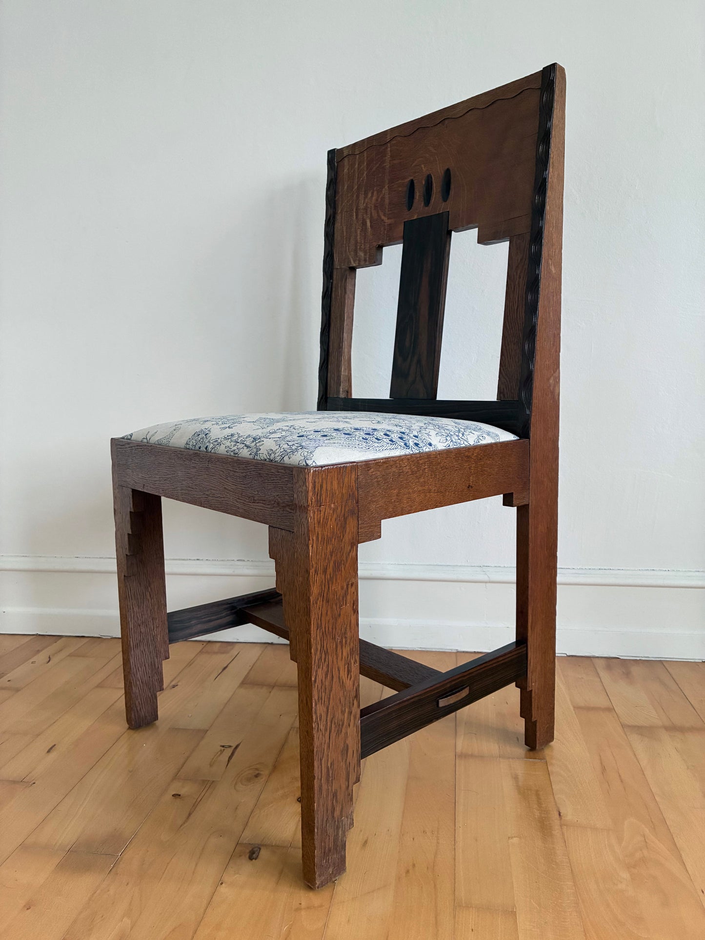 Dutch Art Deco Amsterdam School Dining Chair, 1920s