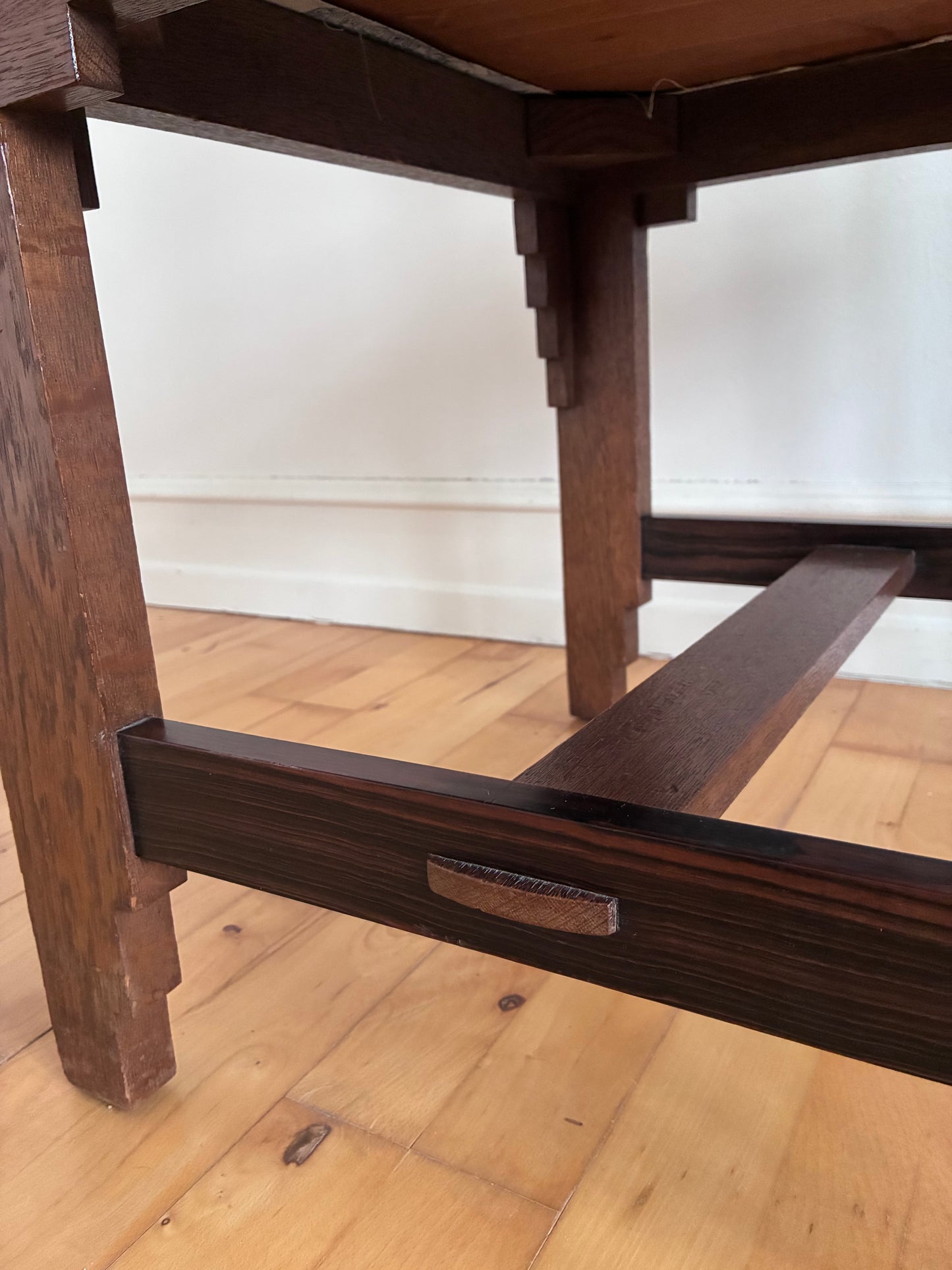 A Pair of Dutch Art Deco Amsterdam School Chairs, 1920s