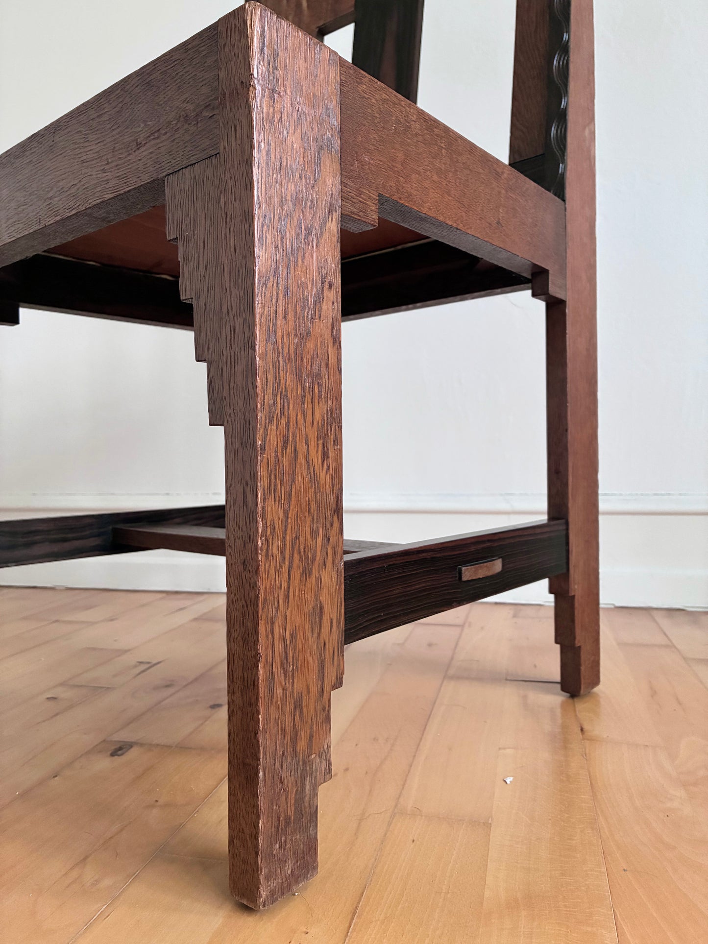 Dutch Art Deco Amsterdam School Dining Chair, 1920s