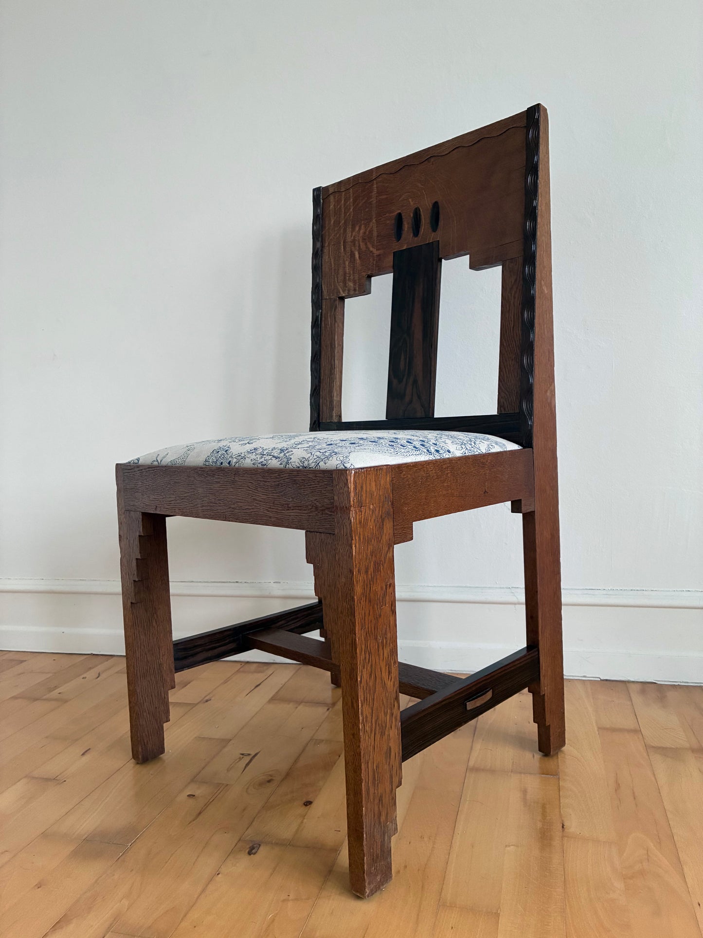 Dutch Art Deco Amsterdam School Dining Chair, 1920s