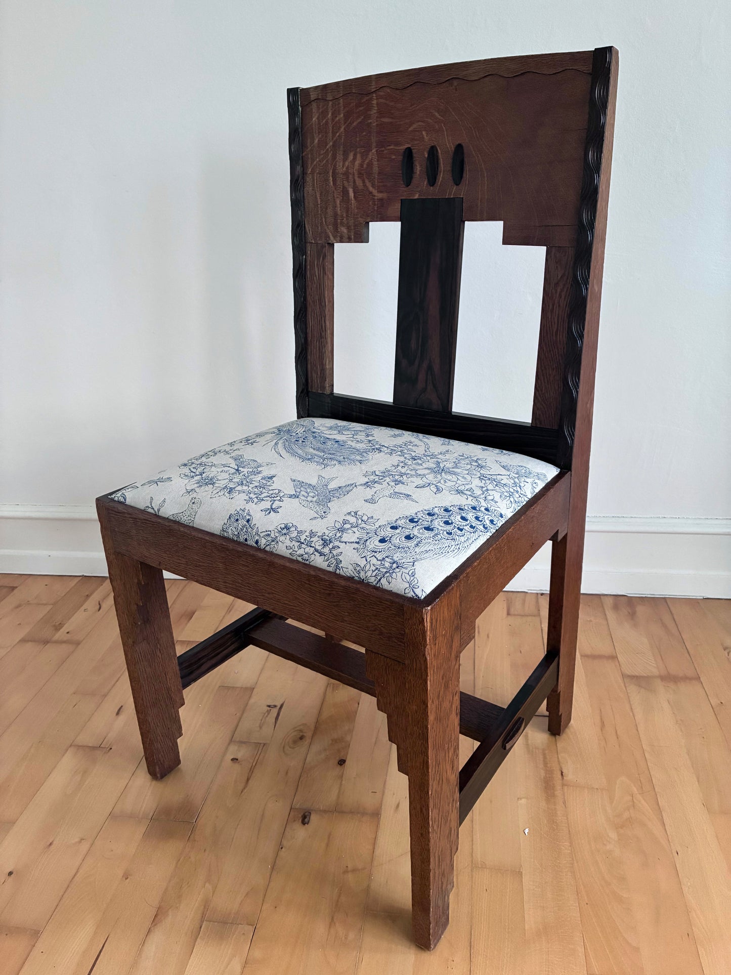 Dutch Art Deco Amsterdam School Dining Chair, 1920s