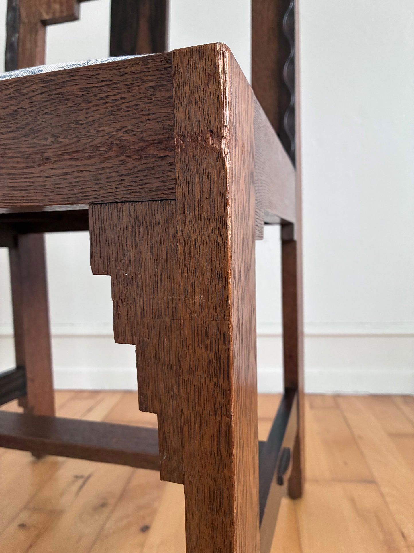 Dutch Art Deco Amsterdam School Dining Chair, 1920s