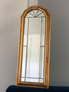 Vintage Giltwood Full Length Facet Cut Mirror Hollywood Regency Belgium