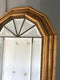 Vintage Giltwood Full Length Facet Cut Mirror Hollywood Regency Belgium