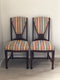 A Pair of 4 Art Deco Amsterdam School ‘t Woonhuys Dining Chairs The Netherlands 1930s