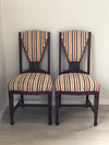 A Pair of 2 Art Deco Amsterdam School ‘t Woonhuys Dining Chairs The Netherlands 1930s