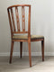 A Pair of Antique Elm Wood Louis XVI Chair 1780