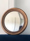 Antique Giltwood Convex Butler Mirror France Late 19th Century