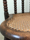 Edwardian Bobbin Arm Chair With Cane Early 20th Century