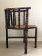 Edwardian Bobbin Arm Chair With Cane Early 20th Century