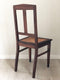 A Pair of Oak Art Deco Amsterdam School Dining Chairs 1920s