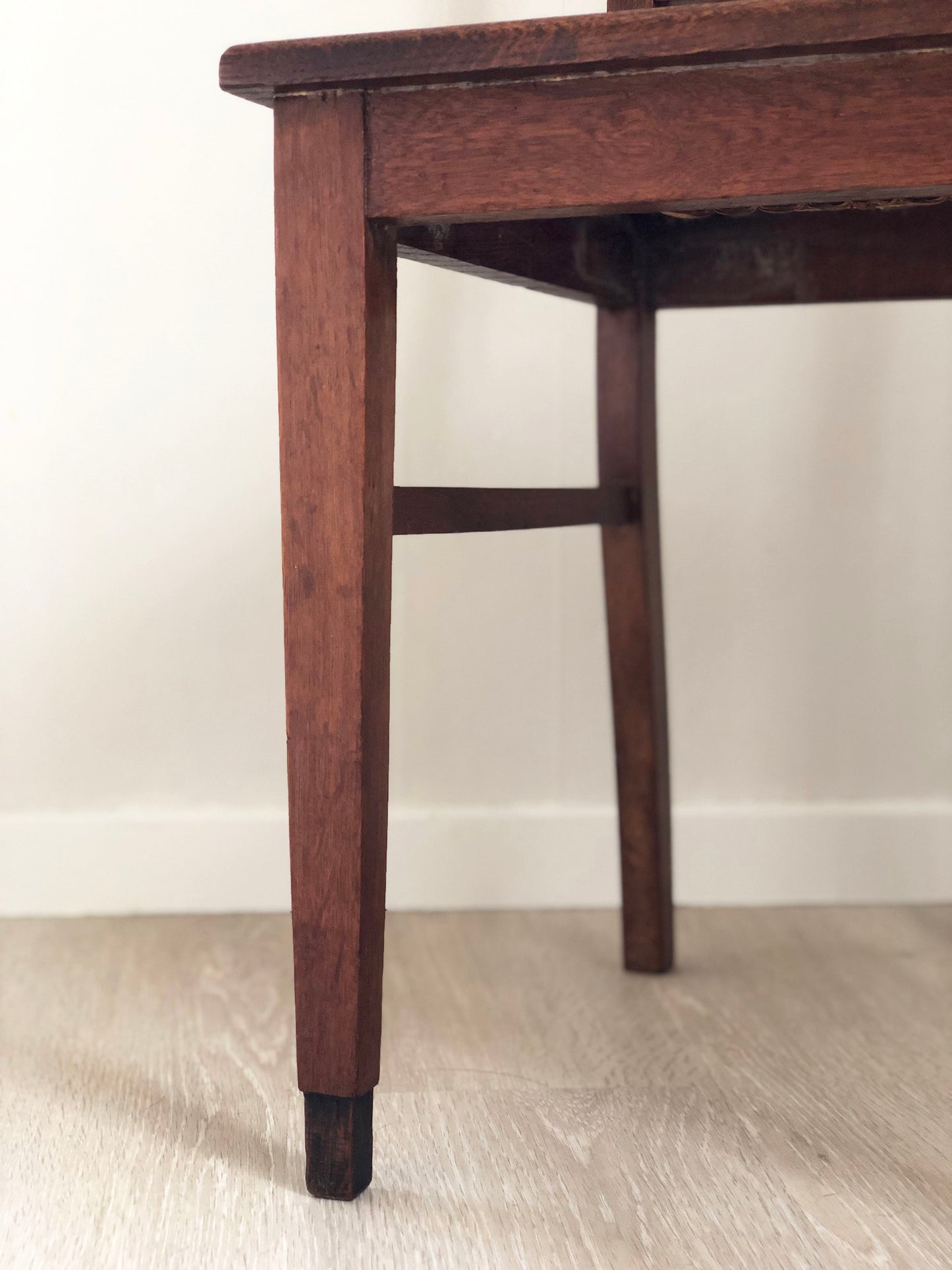 Pair of Oak Art Deco Amsterdam School Dining Chairs 1920s