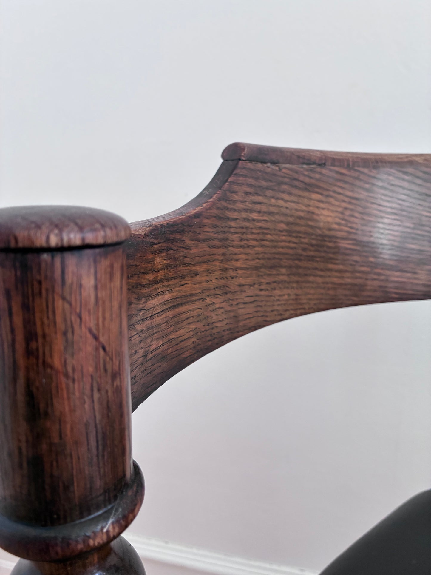 Antique Edwardian Bobbin Corner Chair, English 1900