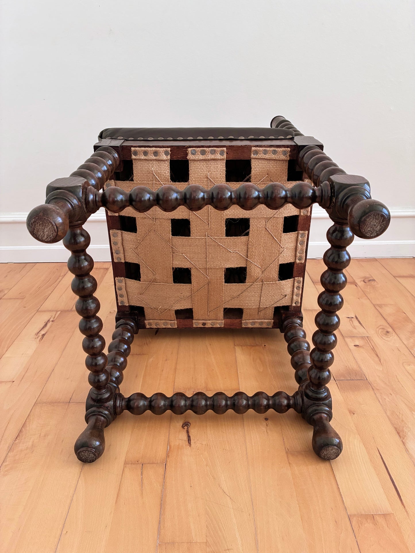 Antique Edwardian Bobbin Corner Chair, English 1900