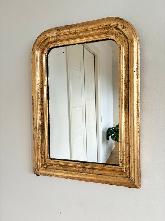 Antique French Louis Philippe Giltwood Mirror – Late 19th Century