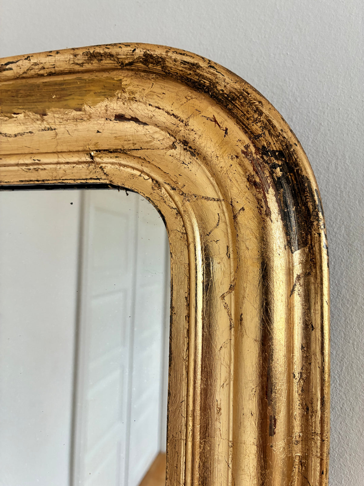 Antique French Louis Philippe Giltwood Mirror – Late 19th Century