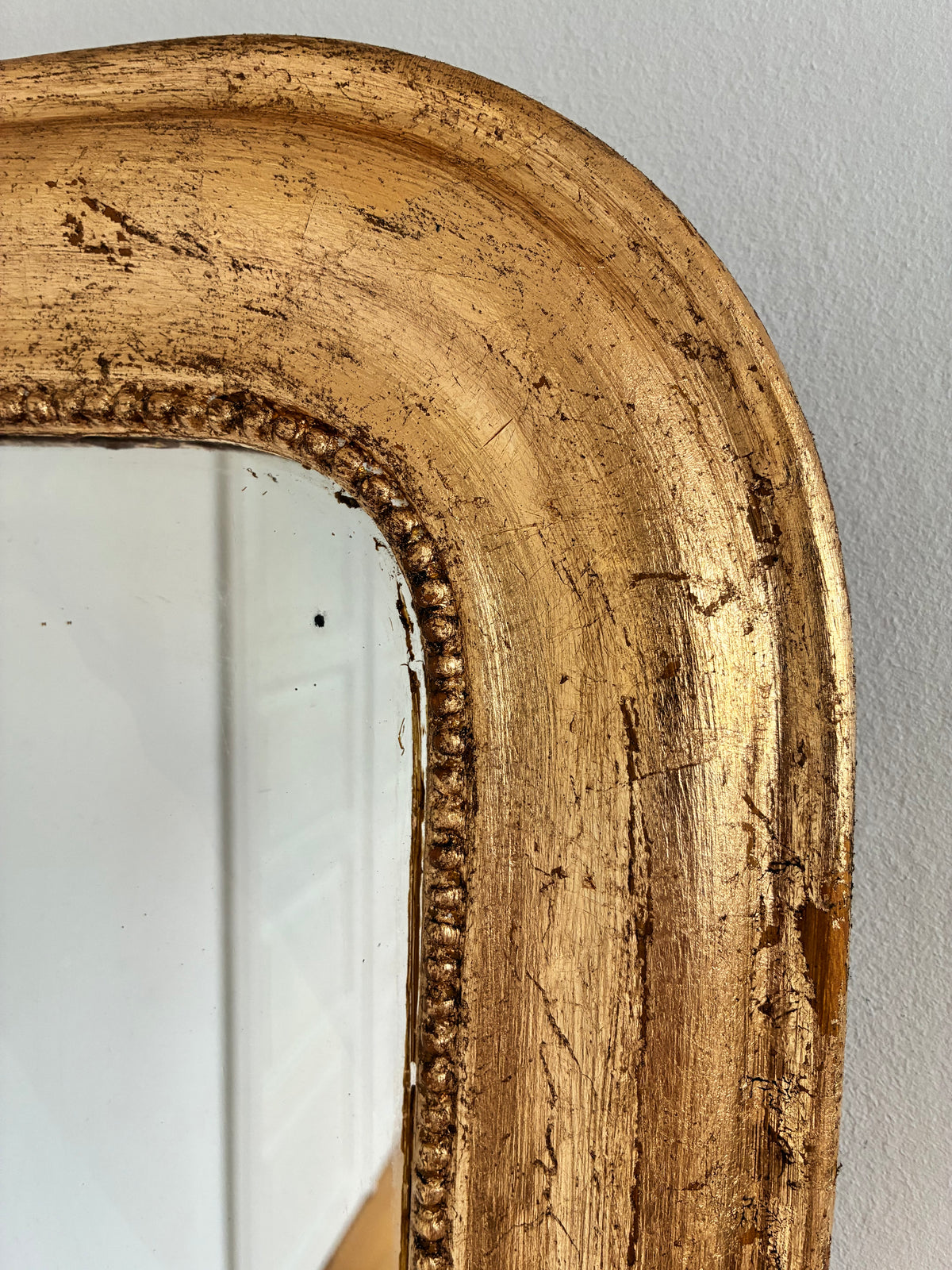 Antique French Louis Philippe Giltwood Mirror – Late 19th Century