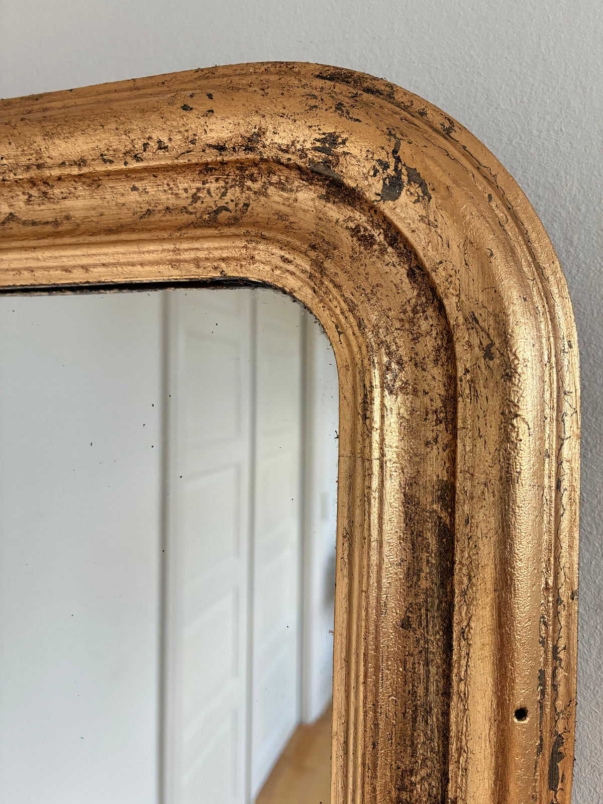 Antique French Louis Philippe Giltwood Mirror – Late 19th Century