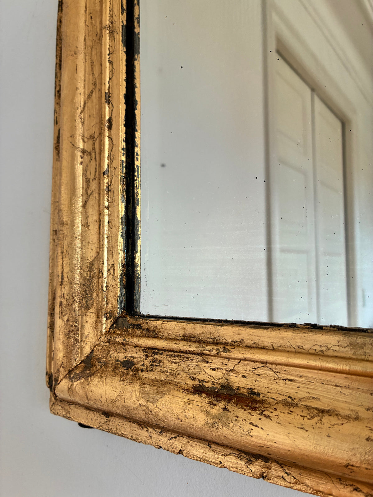 Antique French Louis Philippe Giltwood Mirror – Late 19th Century