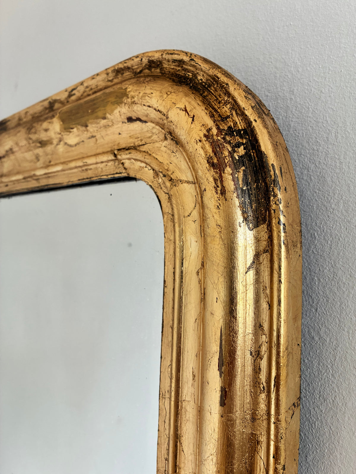 Antique French Louis Philippe Giltwood Mirror – Late 19th Century