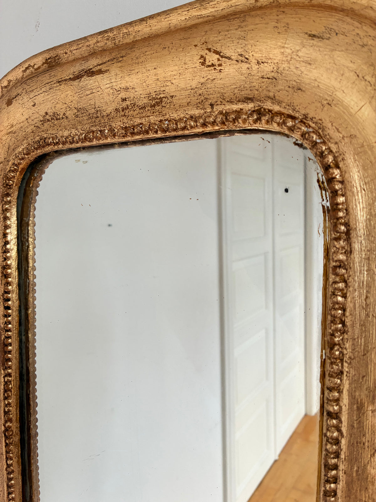 Antique French Louis Philippe Giltwood Mirror – Late 19th Century