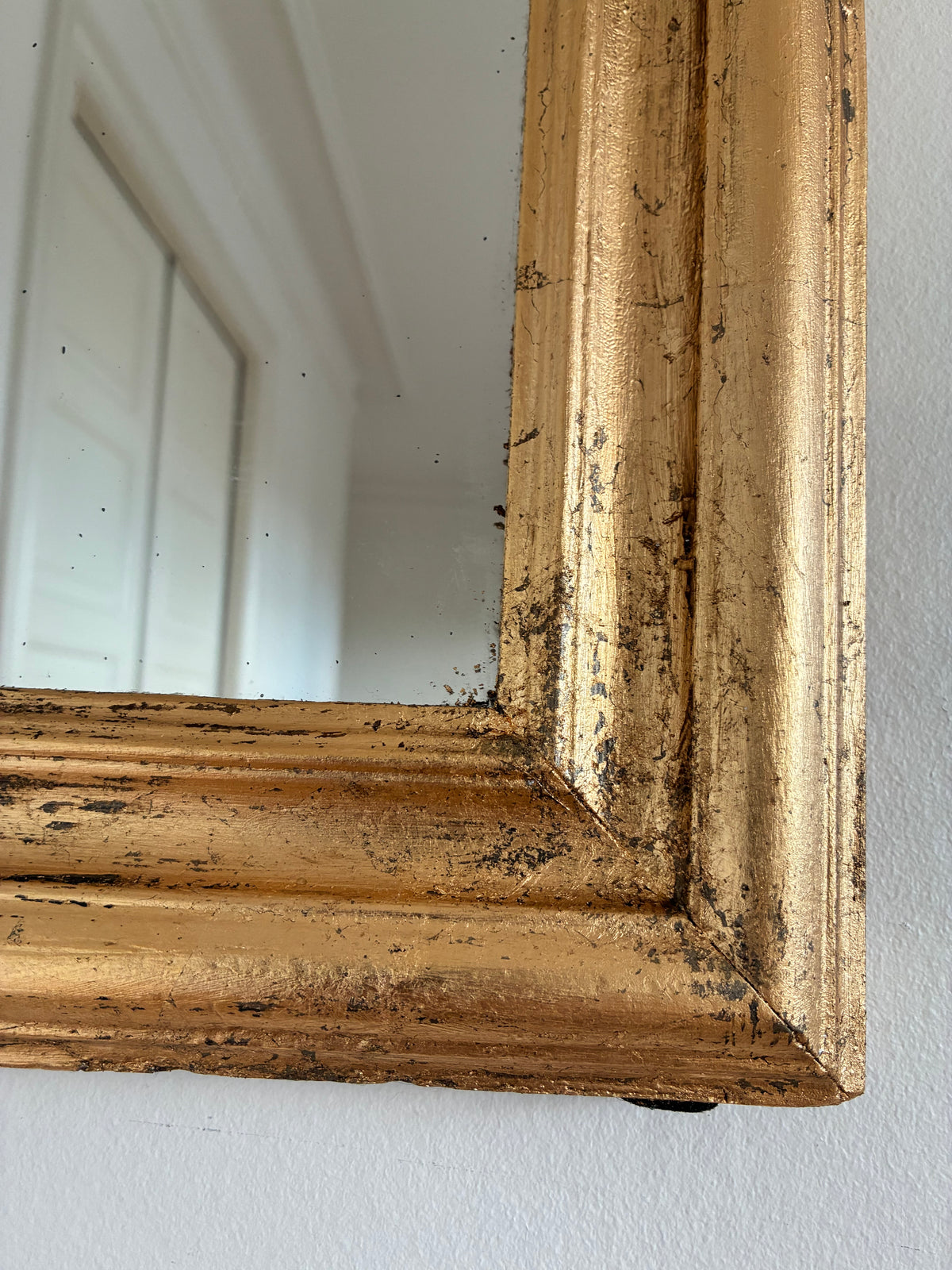 Antique French Louis Philippe Giltwood Mirror – Late 19th Century