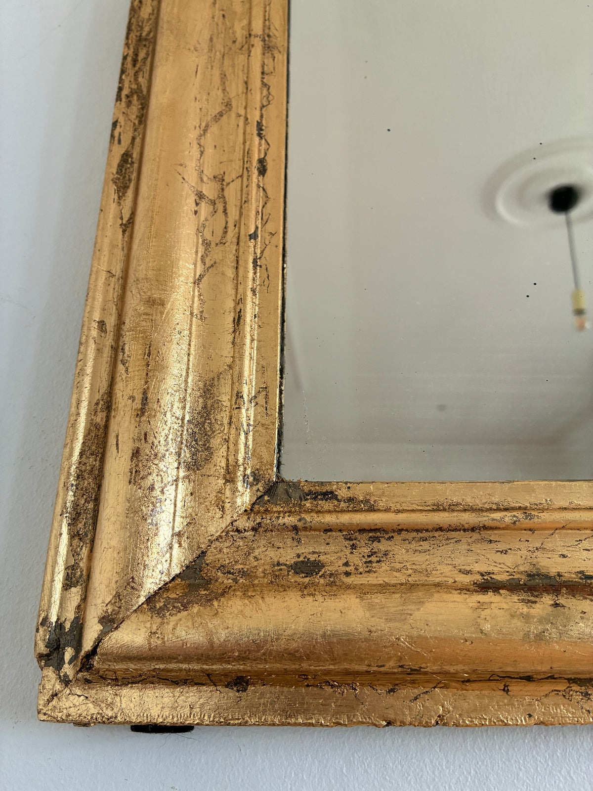 Antique French Louis Philippe Giltwood Mirror – Late 19th Century