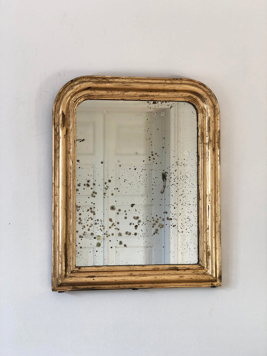 Antique French Louis Philippe Giltwood Mirror – Late 19th Century