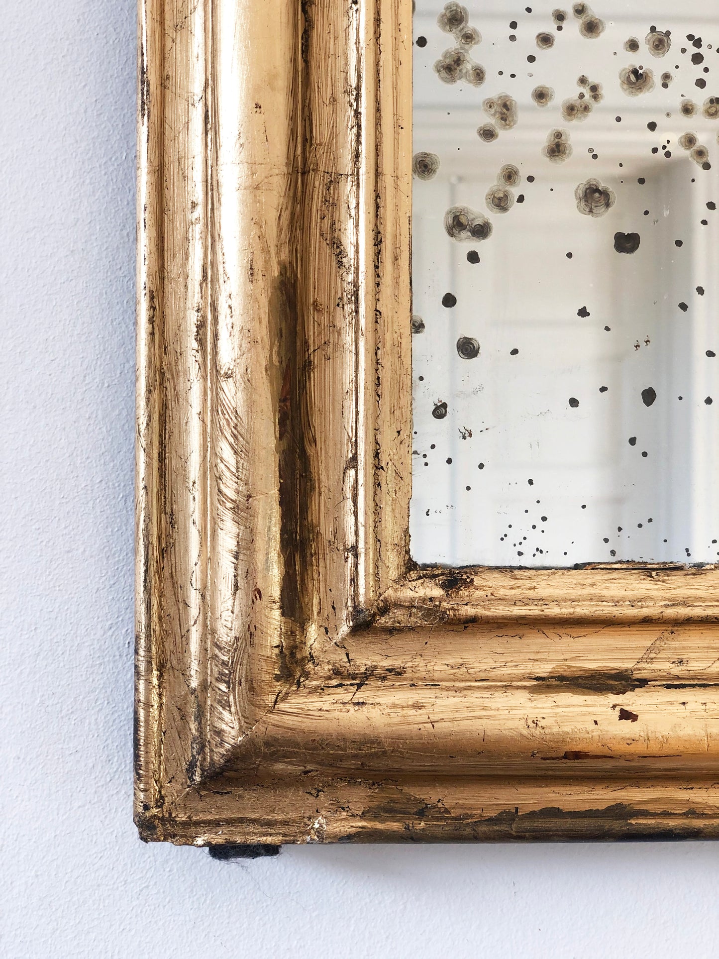 Antique French Louis Philippe Giltwood Mirror – Late 19th Century