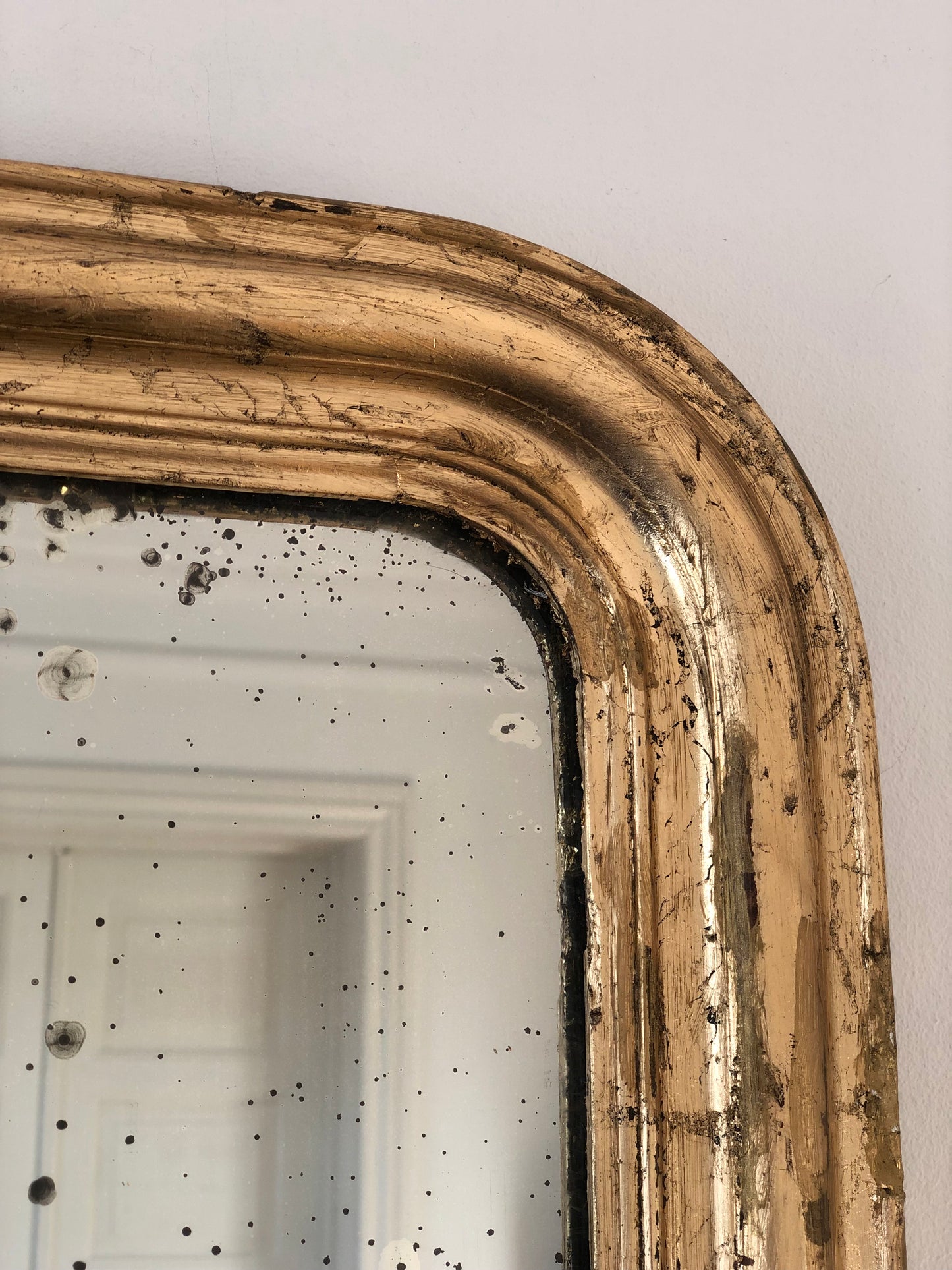 Antique French Louis Philippe Giltwood Mirror – Late 19th Century