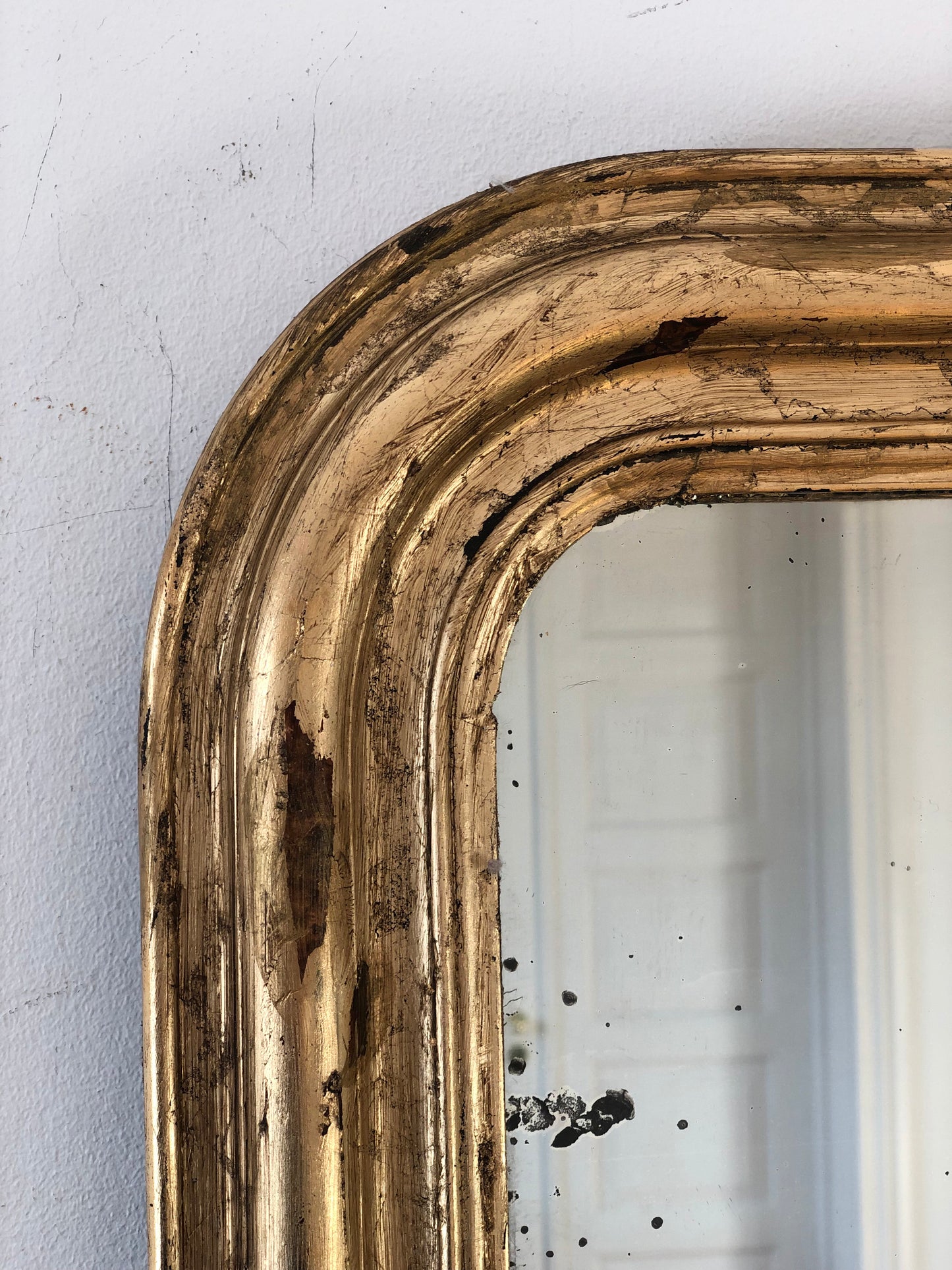 Antique French Louis Philippe Giltwood Mirror – Late 19th Century